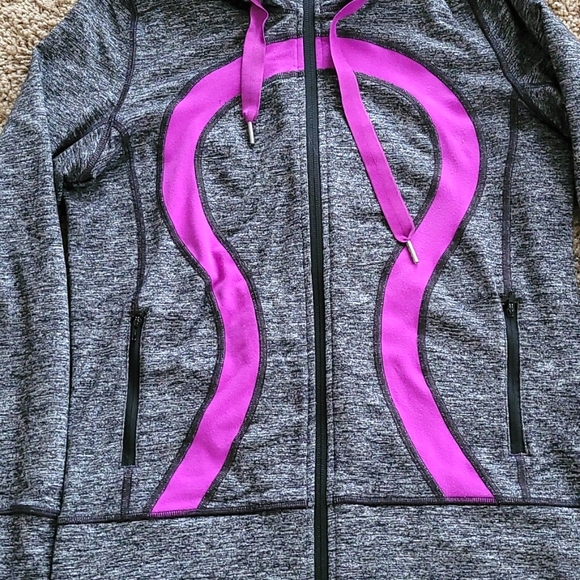 Lululemon Gray Purple Stride Jacket Size 8 - Picture 5 of 11